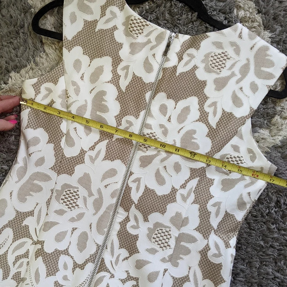 Studio One New York Floral Textured Midi Sleeveless High Neck Sheath Dress 2P - Picture 4 of 7